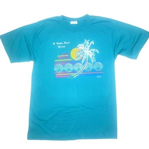 Vintage Single Stitch Florida ft. Walton Beach T-SHIRT sz Medium Retro Rare